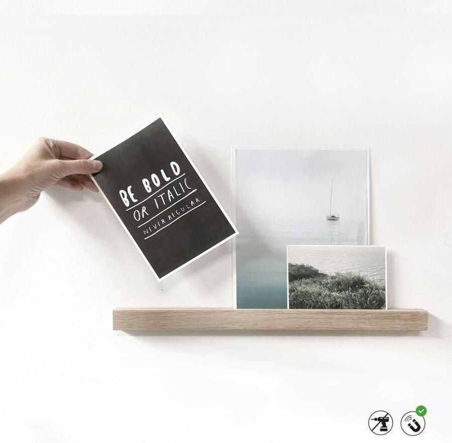 Groovy Magnets Wandplank – Hout – 30 cm