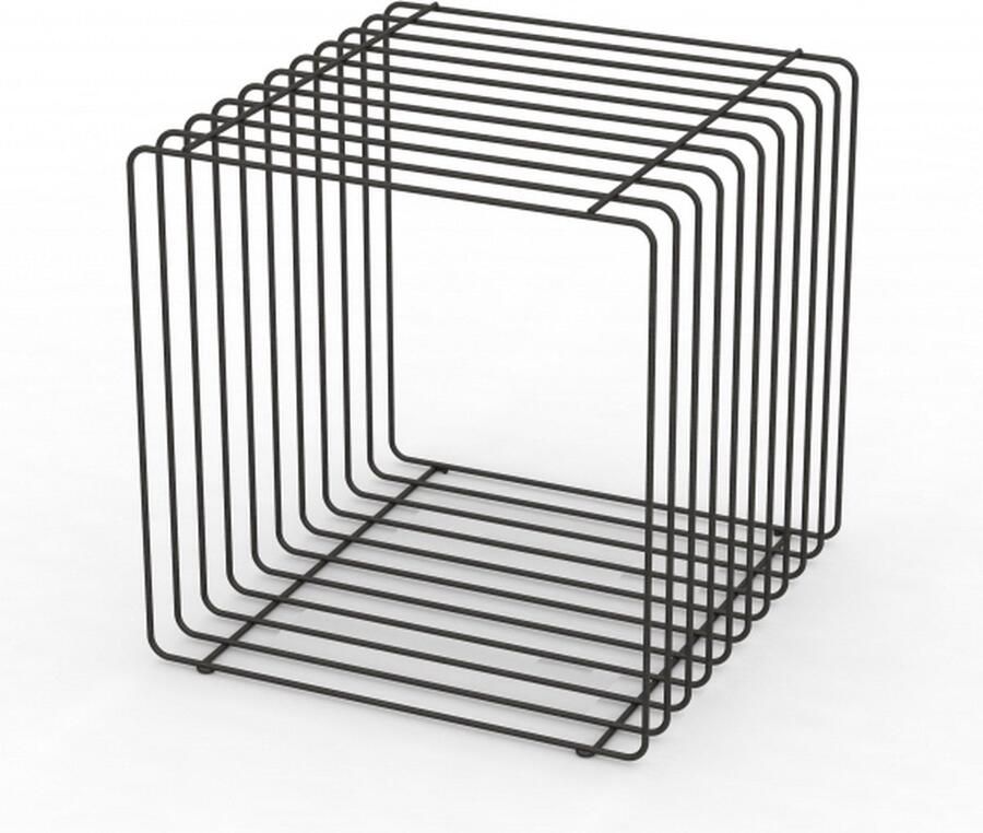 Gruppo Corso Display Blok Zwart 40x40x40cm Stapelbaar Veelzijdig Modern