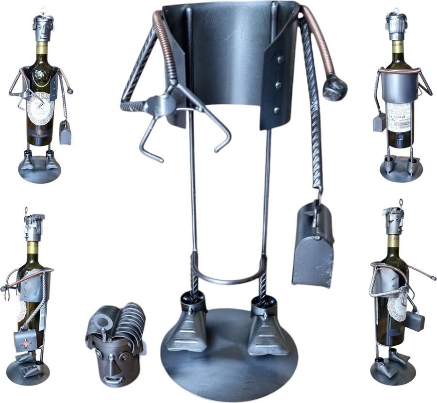 GS Wijnrek arts metaal kunst metaal beeld het best cadeau uniek verjaardag artsen wijn houder sinterklas gift kerst 2024 geschenk