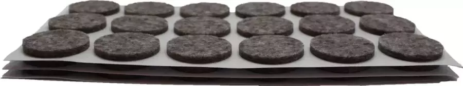 GS Quality Products GS meubelvilt 54 stuks Ø29mm Meubelviltjes Beschermvilt Grijs