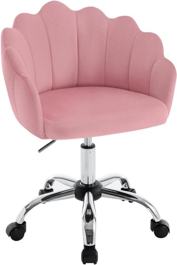 GTB Kaptafel Stoel Make Up Kruk Kaptafel Krukje Roze 41cm x 38cm x 82cm