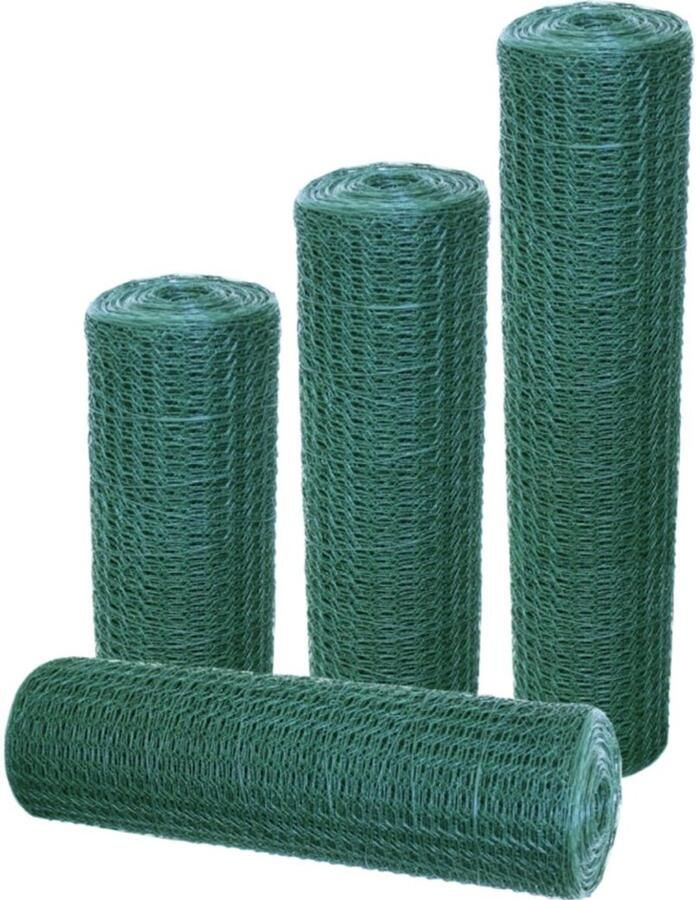 Guardini Kippengaas Gardini Geplastificeerd Groen 13Mm 100Cm X 25M