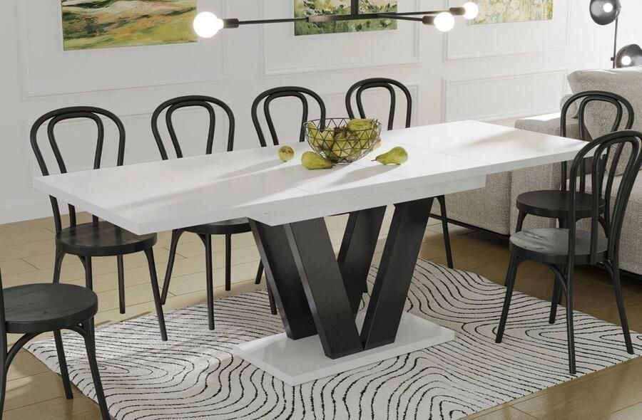 Guru Carney stirling eiken uitschuifbare eettafel