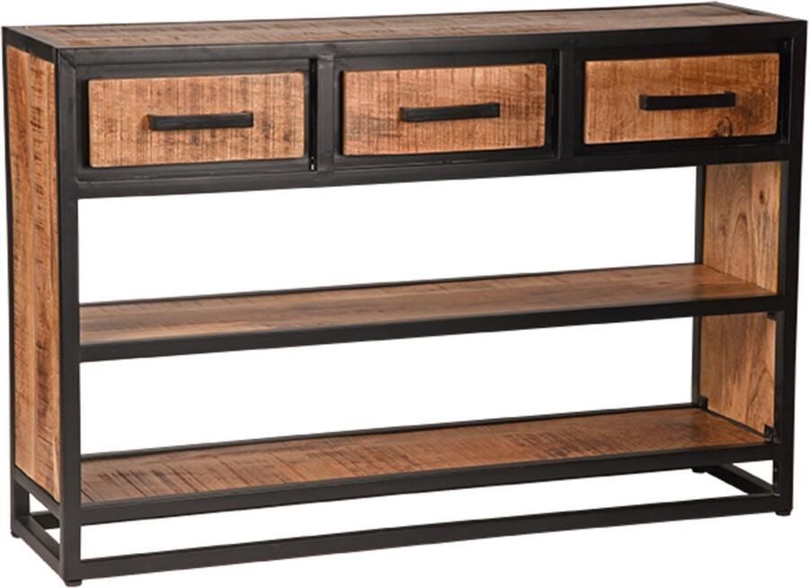 Guru's Cambounes Uitschuifbare Eettafel Zwart hoogglans met Wit hoogglans poten