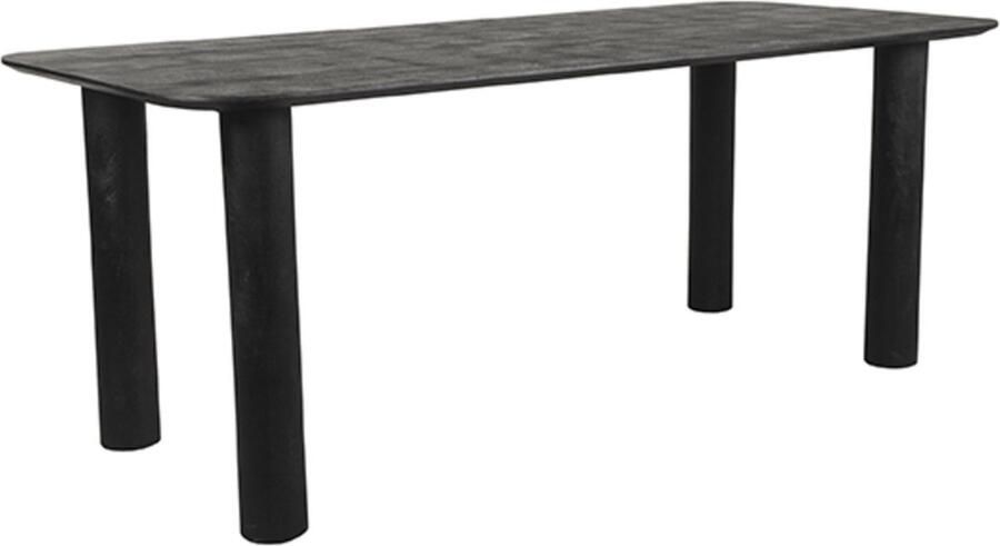 Guru's Damblainville Uitschuifbare Eettafel Grijs hoogglans & Wit hoogglans