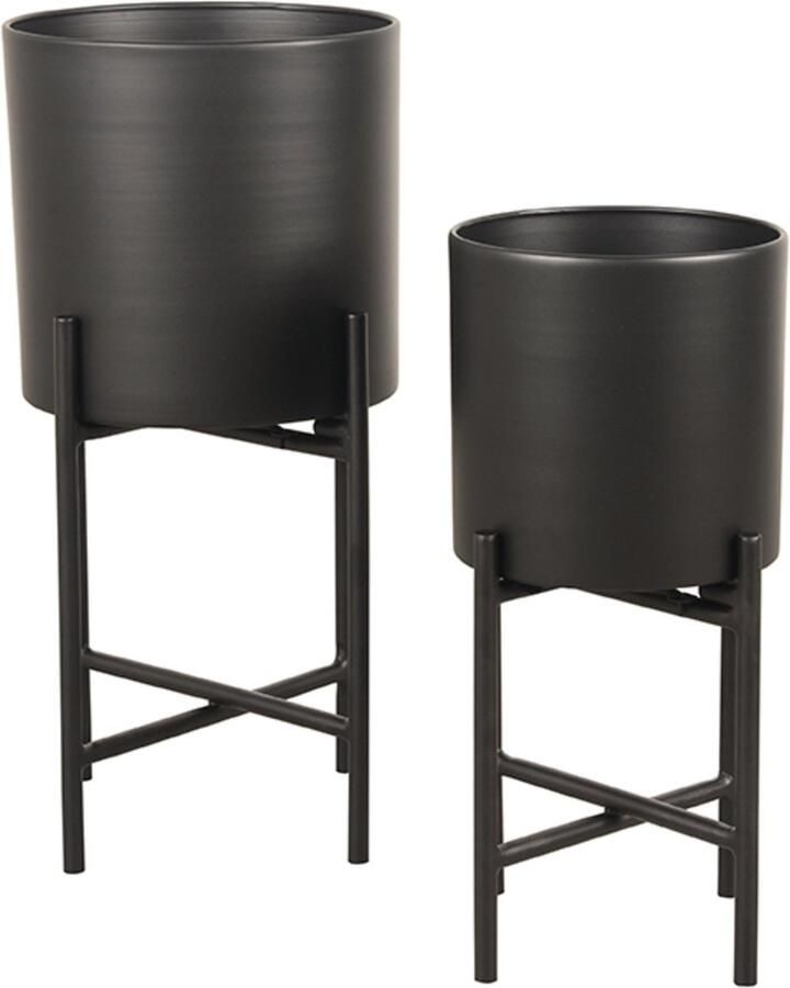 Guru's Evrecy Salontafel Wit hoogglans met Zwart hoogglans poten