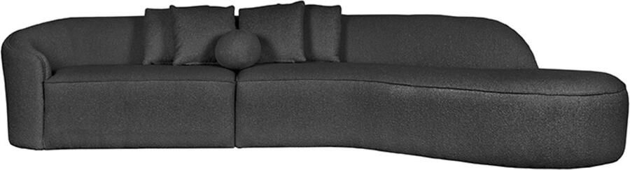 Guru's Felce Uitschuifbare Eettafel Zwart hoogglans met Wit hoogglans poten