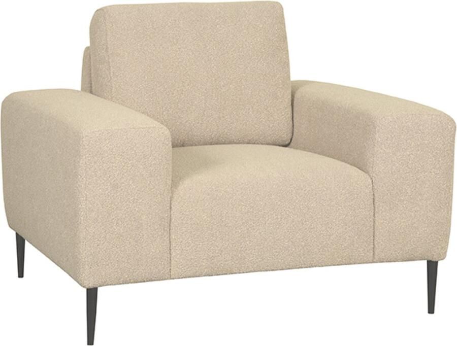 LABEL51 Ferraro Bank Naturel Stof 1-Zits Met Armleuning - Foto 2