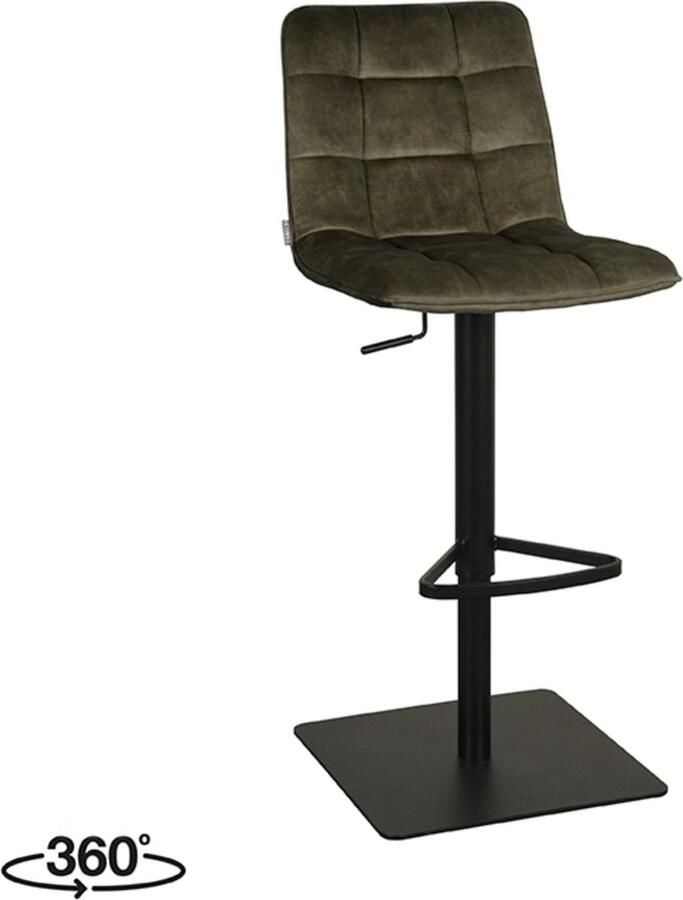 Label51 Barkruk Juul Hunter Velours- 56x45x88 cm