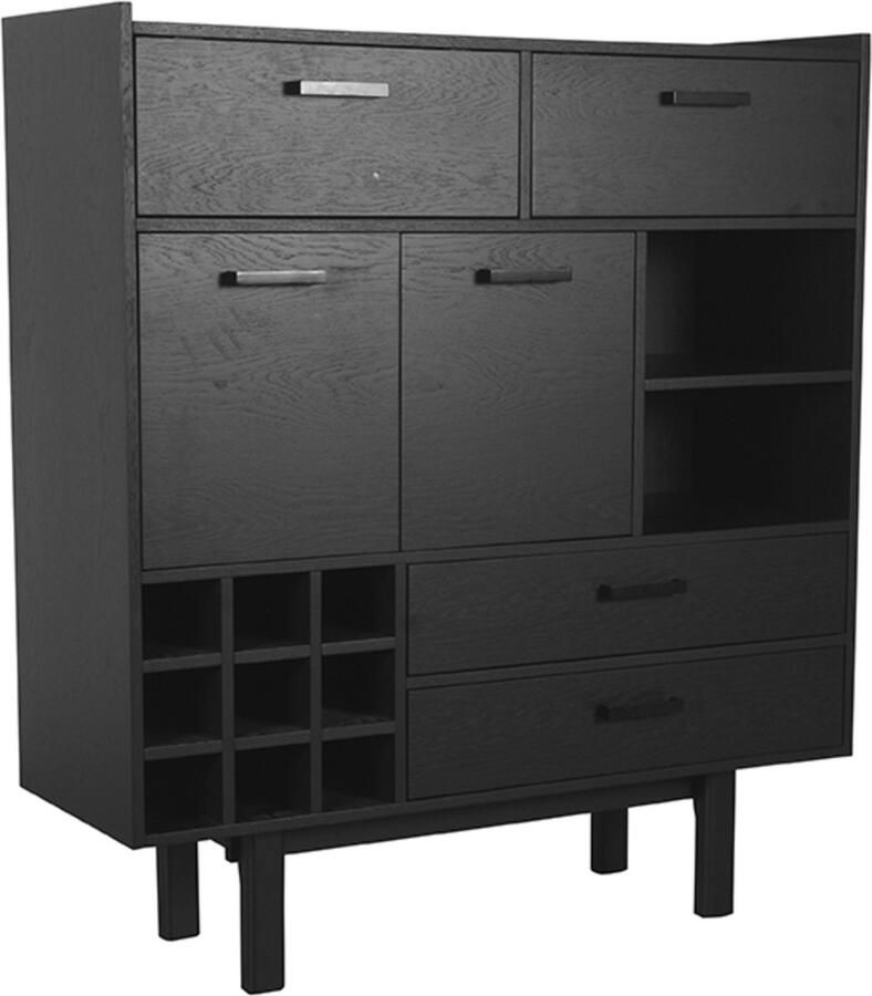 Guru's Moult Uitschuifbare Salontafel Grijs hoogglans