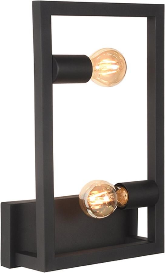 Guru's Mussidan Salontafel Wit hoogglans Zwart hoogglans Lava mat