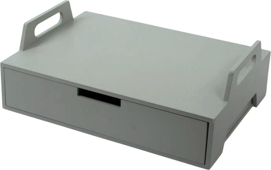 Gusta Laptoptafel Hout Grijs 41 x 30 x 14 5cm