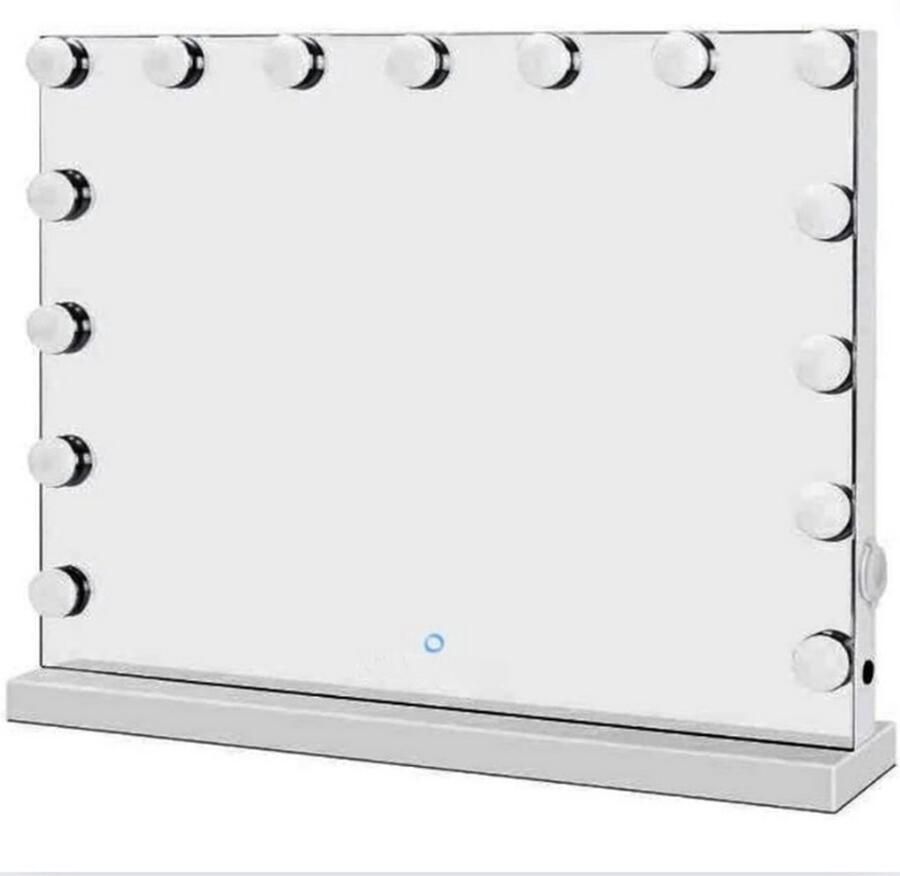 GUTEC Hollywood Spiegel Met Verlichting Hollywood Mirror Met 3 Lichtmodi Kaptafel Verlichting Met Geheugenfunctie Tafel Of Muurbevestiging