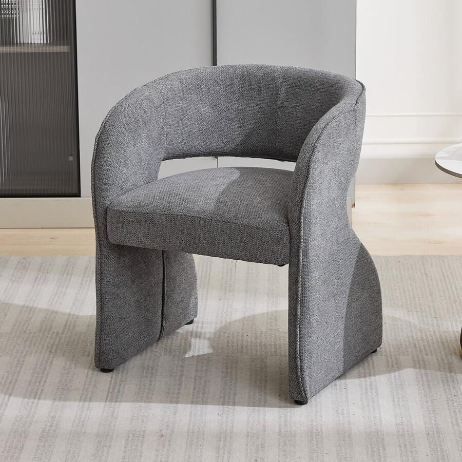 Gutent Fauteuil 150 kg belastbaar Stof Grijs