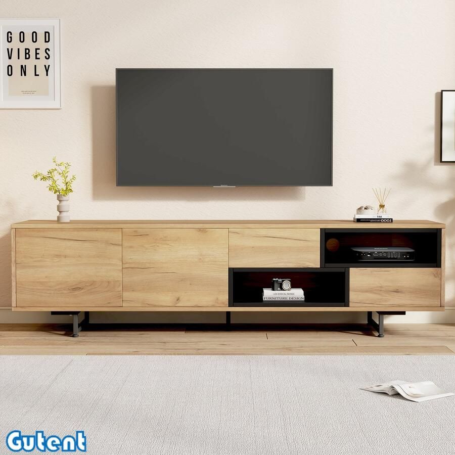 Gutent TV-kast Hout Spaanplaat Met vak 173 x 38 x 48 cm