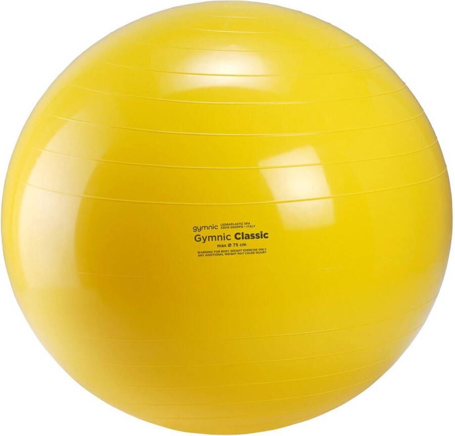 Gymnic Ledraplastic Gymnic Classic Fitnessbal 45 cm. geel Ronde Zitbal