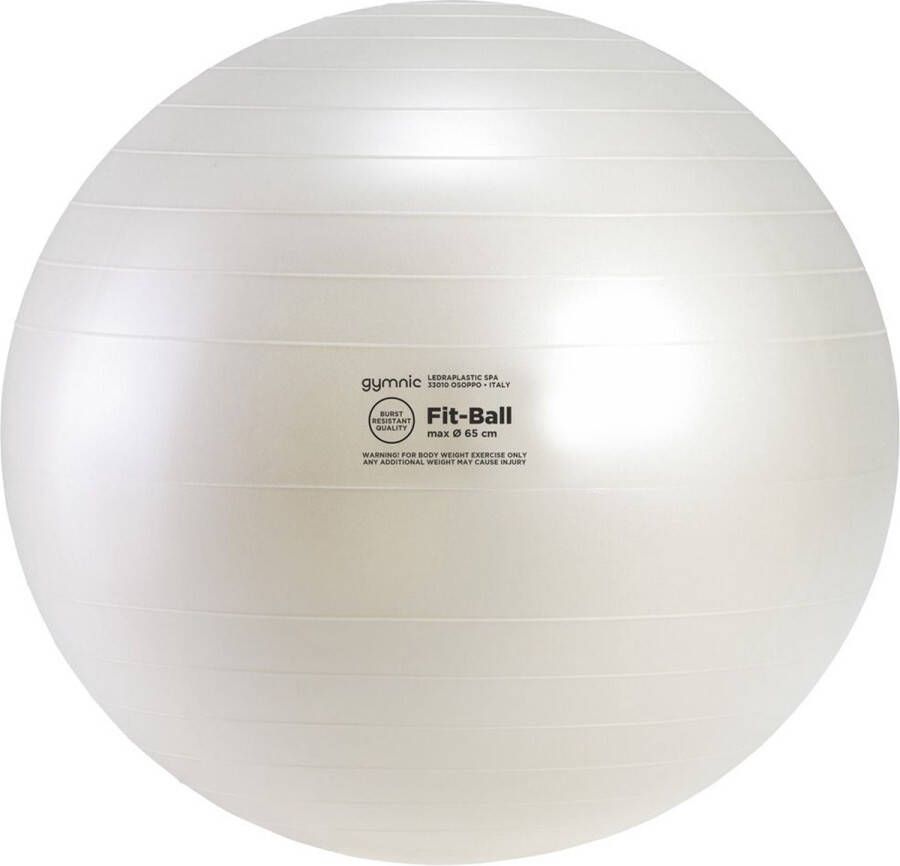 Gymnic Fit Ball 65 BRQ Zitbal en fitnessbal Parelmoer Ø 65 cm