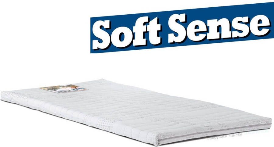 H&D Soft Sense Soft Sense Koudschuim Topper 6 5cm dik| CoolTouch Comfort-foam Topdek matras 80x210cm