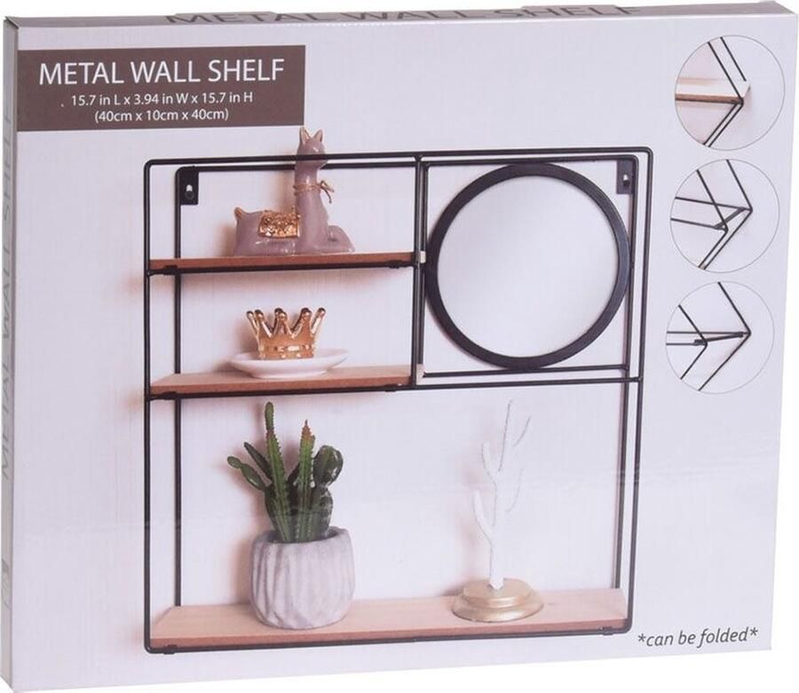 H&S Collection Wandrek met Spiegel 40x10x40 cm - Foto 2