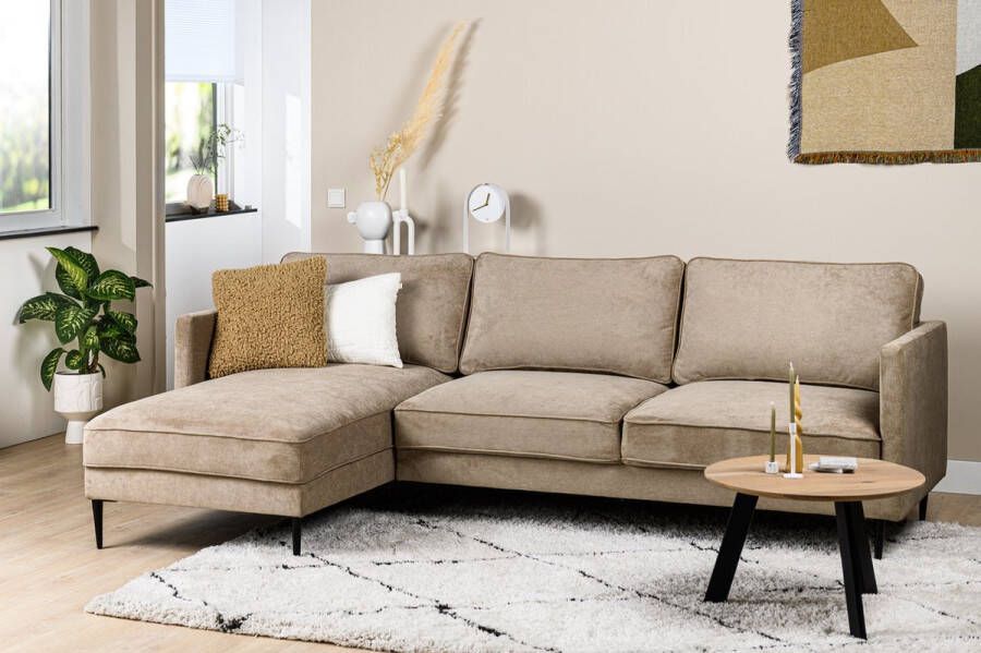 H2O Collection Hoyz Collection Bank Dnieper 3 Zitsbank Hoek Links 262x157x85 Taupe