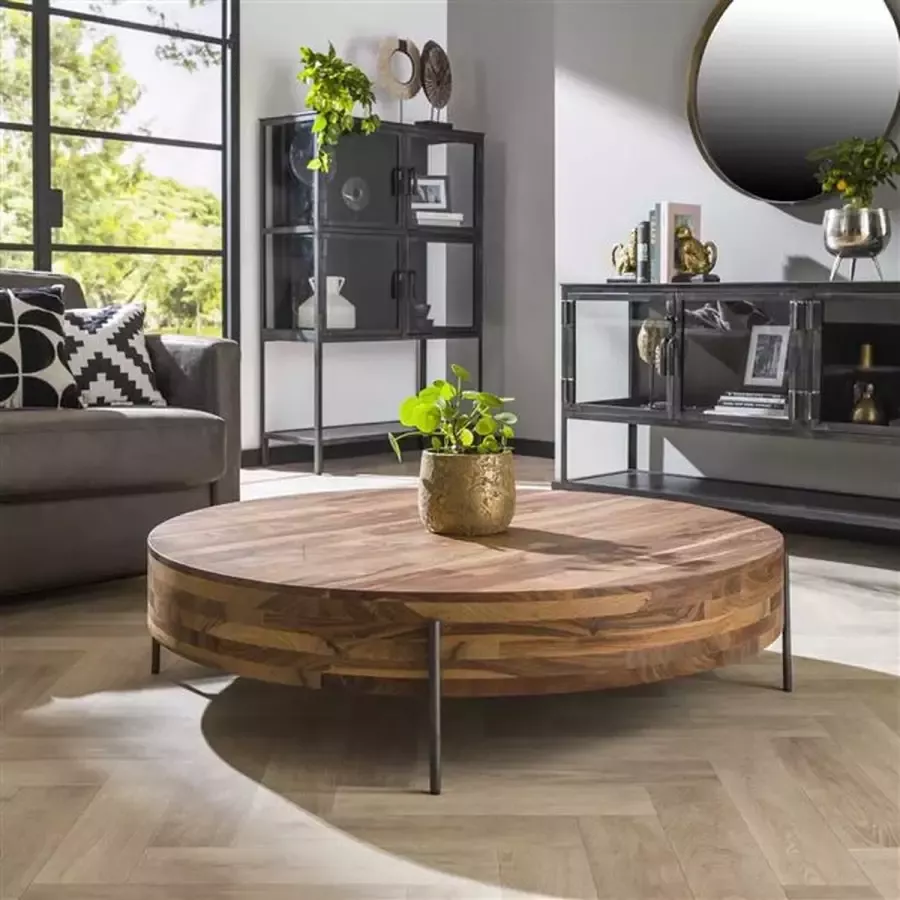 Hoyz Collection Hoyz Salontafel Ø120 Daytona Massief Saja natural - Foto 2