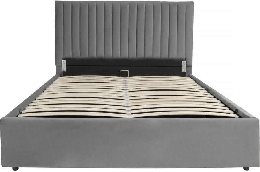 Habitat & Jardin Tweepersoonsbed bed met opbergruimte Mia 160 x 200 cm Grijs