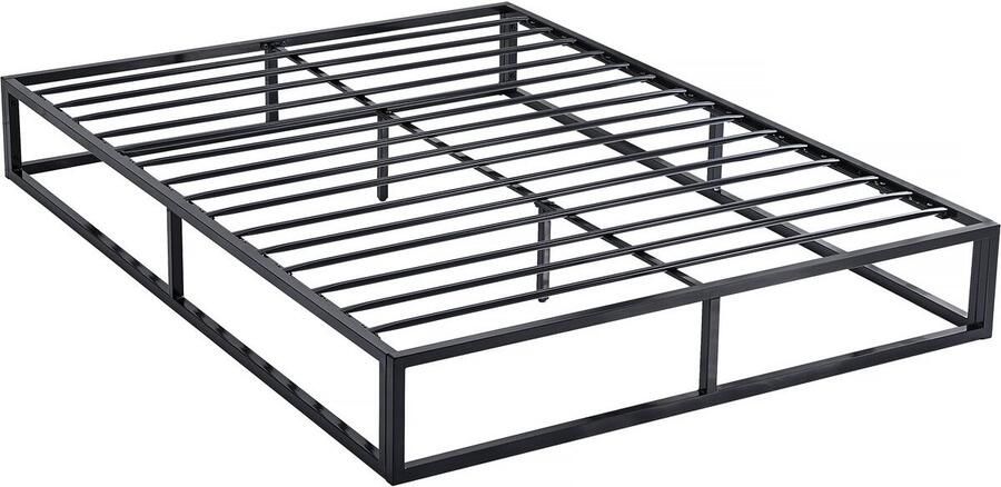 Habitat & Jardin Tweepersoonsbed bedframe bed metaal 140 x 190 cm Zwart