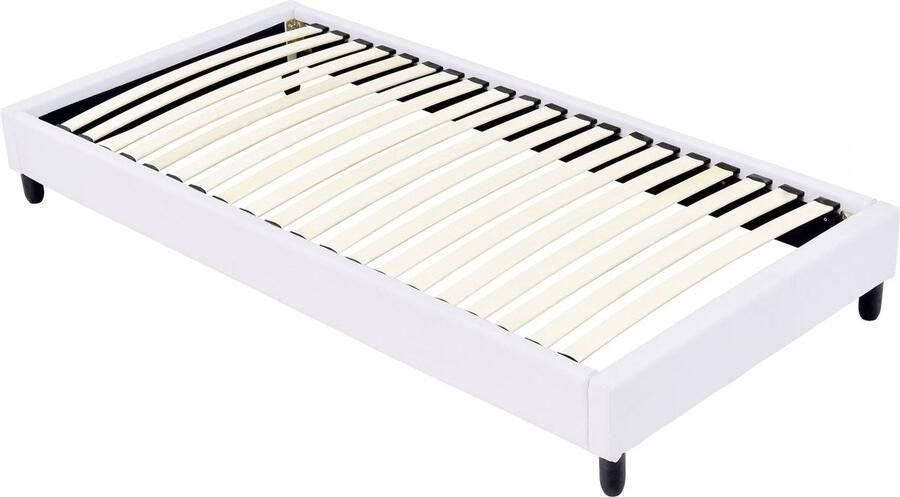 Habitat et Jardin Lattenbodem gestoffeerde bedbodem 90 x 190 cm 20 latten Wit