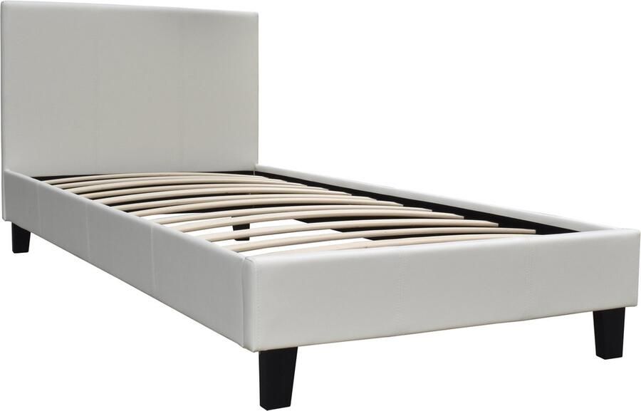 Habitat et Jardin Eenpersoonsbed frame bed Lina 90 x 190 cm Beige lichtbruin