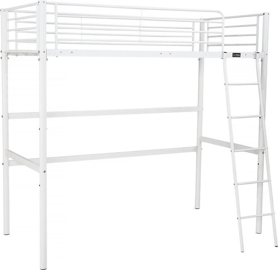 Habitat et Jardin Eenpersoonsbed hoogslaper Alora 90 x 190 cm Wit