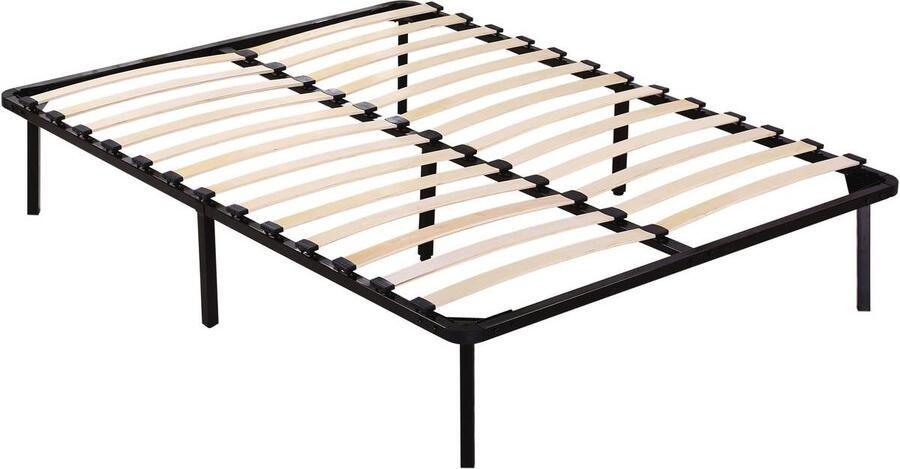 Habitat et Jardin Lattenbodem met frame + poten voor matras 140 x 190 cm 26 latten