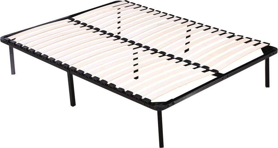 Habitat et Jardin Lattenbodem met frame + poten voor matras 160 x 200 cm 20 latten