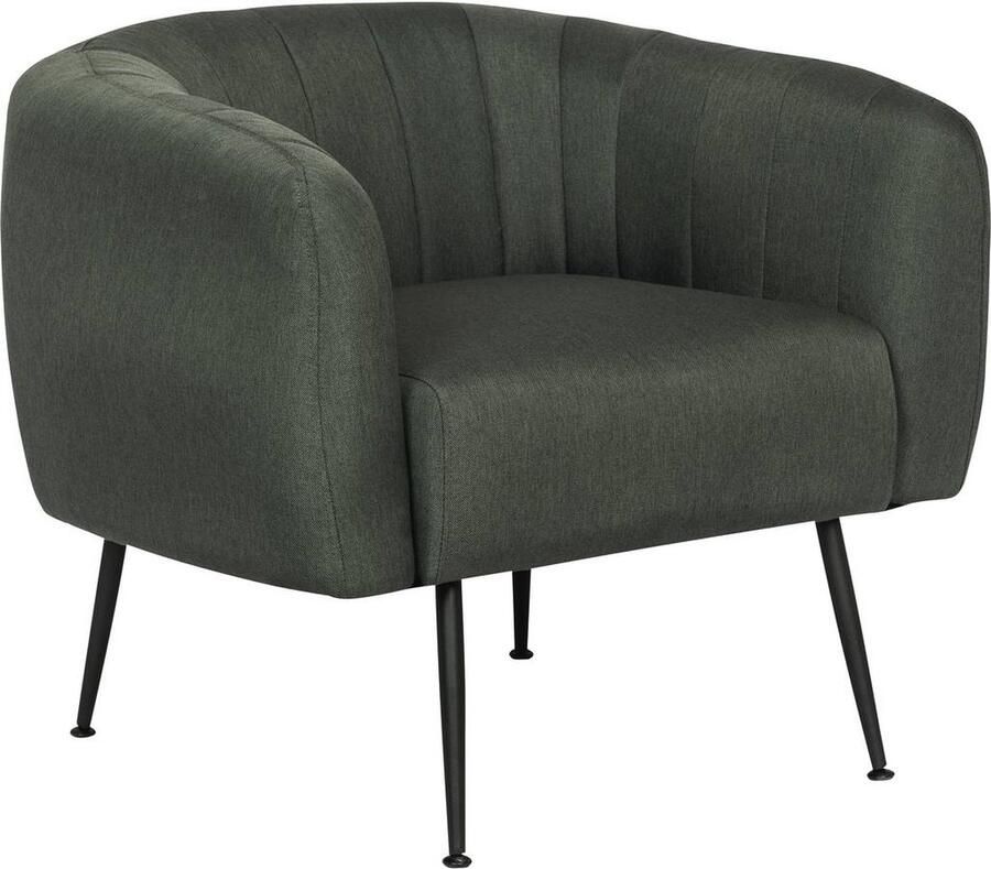 Habitat et Jardin Stoel fauteuil stof Diana 1 zits Grijs Donkergrijs