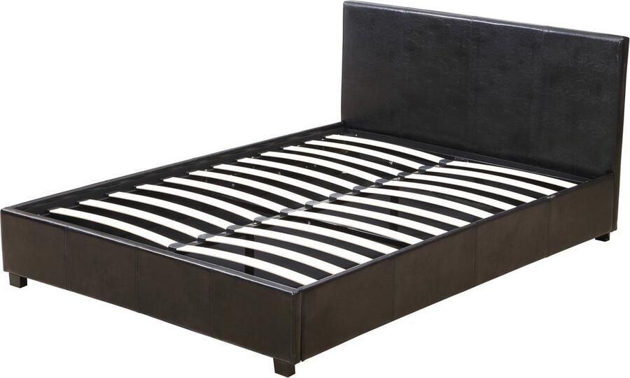 Habitat et Jardin Tweepersoonsbed met opbergruimte bed Carla 140 x 190 cm Zwart
