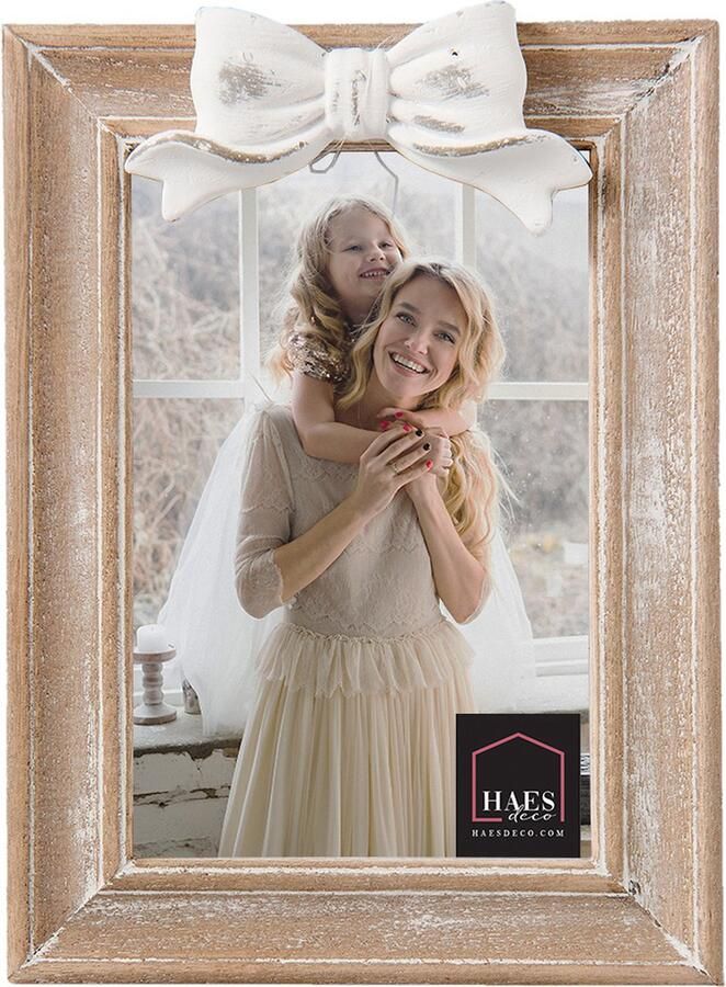 HAES deco Fotolijst 10x15 Farm Living kleur Bruin formaat 14x2x20 cm voor foto 10x15 cm