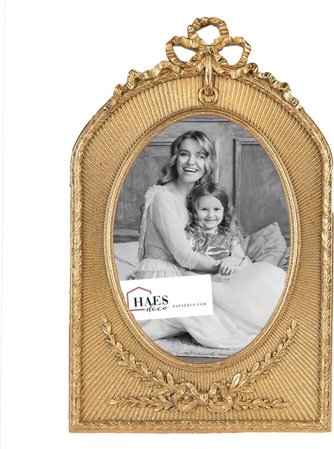 HAES deco Fotolijst 13x18 Dramatic Chic kleur Goudkleurig formaat 18x2x28 cm voor foto 13x18 cm