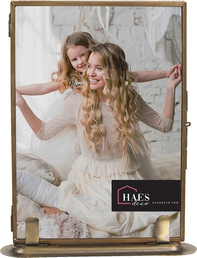 HAES deco Fotolijst 13x18 Farm Living kleur Zilverkleurig formaat 15x3x19 cm voor foto 13x18 cm