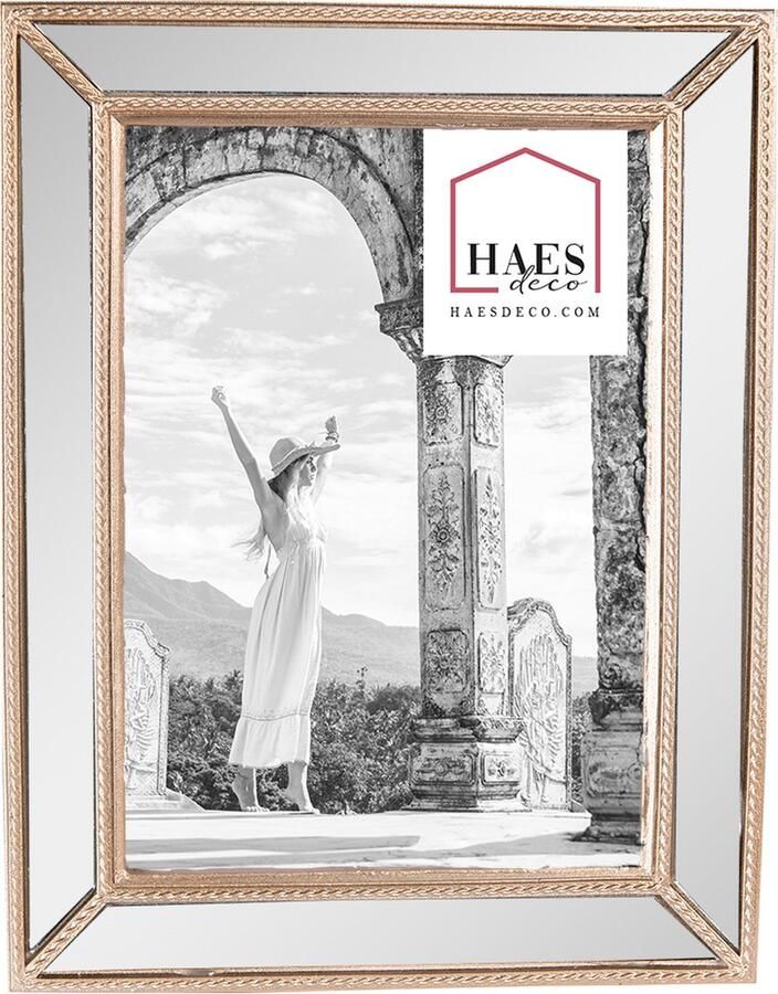 HAES deco Fotolijst 13x18 Loving Chic kleur Goudkleurig formaat 17x2x22 cm voor foto 13x18 cm