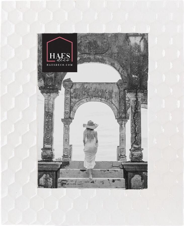 HAES deco Fotolijst 13x18 Shabby Chic kleur Wit formaat 19x1x24 cm voor foto 13x18 cm