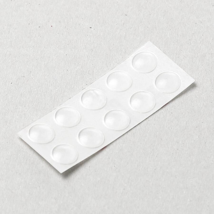 Hafele Aanslagbuffer DB007 zelfklevend rond Ø 8 mm hoogte 1 6 mm transparant kunststof per 10 stuks