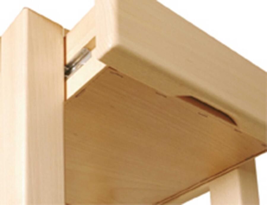 Haku EMOB Bijzettafel 37 x 33 x 73 cm Beukenhout Hoektafels Bruin Hout Hoektafels Op voorraad