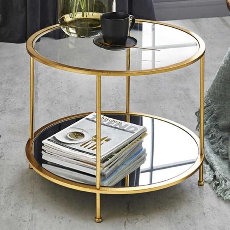 Haku Bijzettafel Ø60 cm x 45 cm Goudkleurig - Foto 2