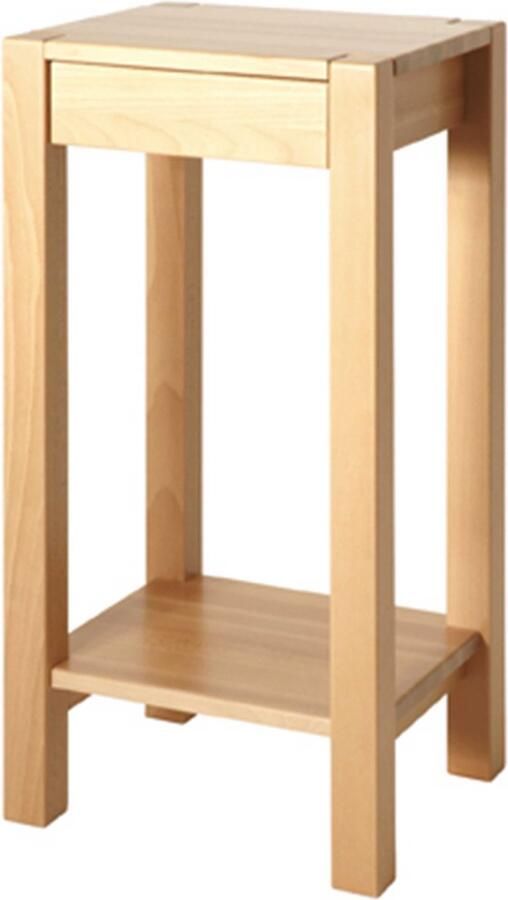 Haku EMOB Bijzettafel 37 x 33 x 73 cm Beukenhout Hoektafels Bruin Hout Hoektafels Op voorraad - Foto 2