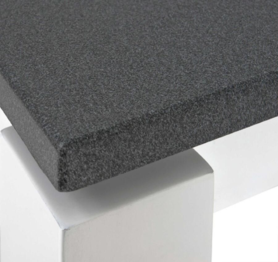 Haku EMOB Bijzettafel op wielen Marius 35x35cm wit antraciet Hoektafels Wit; Antraciet MDF Hoektafels Op voorraad