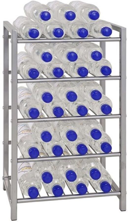 Haku Flessenrek 34 x 22 x 59 cm Grijs Metaal