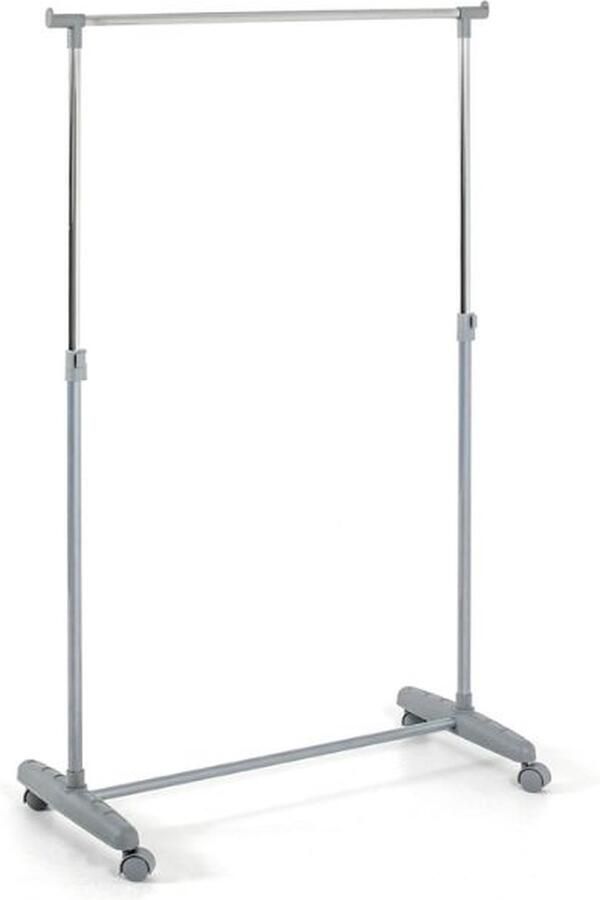 Haku Kledingrek met chromen rail 81 x 39 x 96 cm In hoogte verstelbaar