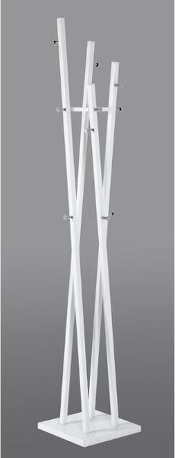 Haku EMOB Staande kapstok 35 x 35 x 192 cm Wit Staande kapstokken Wit Metaal Staande kapstokken Op voorraad