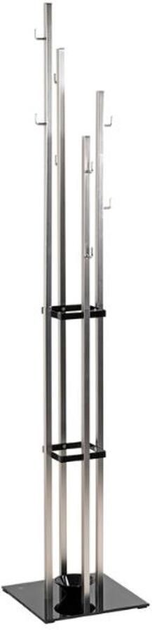 Haku EMOB Staande kapstok met parapluhouder Zilverkleurig Hal & berging Zilver Metaal Hal & berging Op voorraad