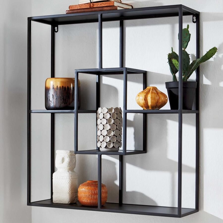 Haku Wandrek 60 X 18 X 70 Cm Zwart Wandrek Zwart Metaal - Foto 3