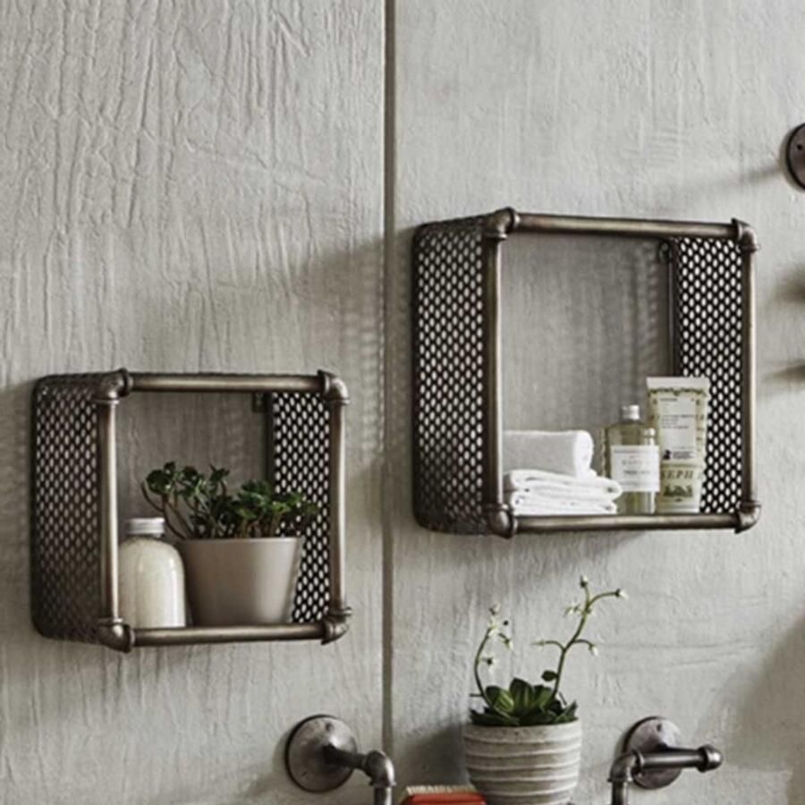 Haku Wandrek Willy 31x19x31 cm Staal zilver